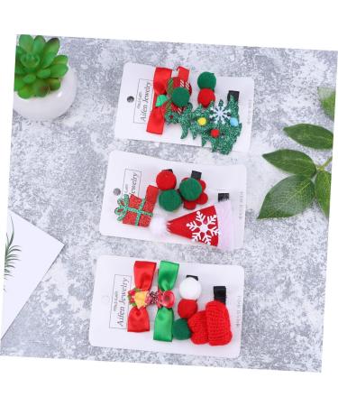 HAPINARY 3 Sets Christmas Barrettes Sequin Hairpins Bow Hair Clips Christmas Hair Bow Santa Hat Decor Kids Hair Clips for Girls Hair Pin Christmas Hair Accessory Cute Headgear Girl Child - Buy Online on GoSupps.com
