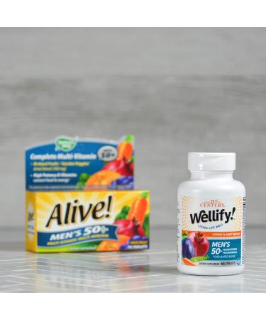 21st Century Wellify Men's 50+ Multivitamin & Multimineral - 65 Tablets for Optimal Health - Buy Online on GoSupps.com