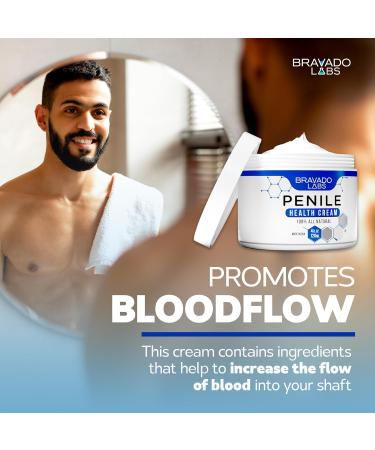 Bravado Labs Premium Penile Health Cream - Natural Moisturizing Lotion for Men - Relief for Chafing, Itching, and Dryness (4oz) - Buy Online on GoSupps.com
