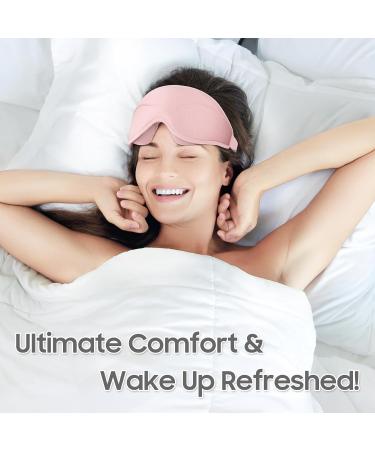 Buy Total Blackout 3D Sleep Mask - Lightweight & Soft Eye Mask for Travel Meditation Yoga | Adjustable Fit Pink - Buy Online on GoSupps.com