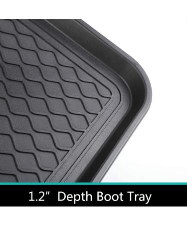 3 Pack Falflor Boot Trays for Entryway - Heavy Duty IndoorOutdoor Mats (Black) - 30x15 - Functional Pet Feeding Mat - Buy Online on GoSupps.com