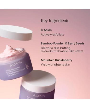 ALPYN Double Polishing Peel & Brightening Face Mask | Visibly Smooth & Brighten Skin While Refining the Look of Pores | 1.7 oz / 50 ml - Buy Online on GoSupps.com
