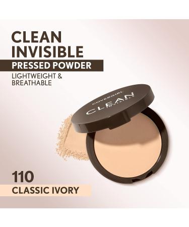 Covergirl Clean Invisible Pressed Powder - Lightweight Vegan Formula - Classic Ivory 110 - 0.38oz - Buy Online on GoSupps.com