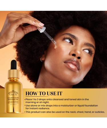 VACY GoldenGlow Radiance Beauty Oil - Hydrating Argan Marula & Black Currant Seed Oils for Glowing Skin | International Shipping Available - Buy Online on GoSupps.com