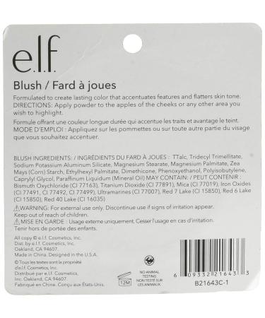 e.l.f. Blush 21643 Blushing Nature Girl 0.18 oz - Long Lasting Cheek Color - Buy Online on GoSupps.com