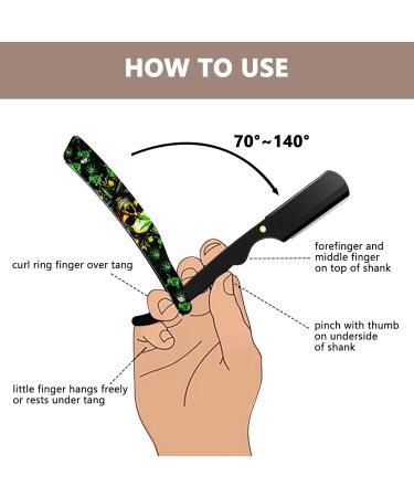 CCR Razor Men | Professional Matt Black Straight Edge Razor with Changeable Blades - Perfect for Shaving & Shaping - Buy Online on GoSupps.com