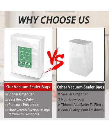 100 Pack 4x6 Inch Vacuum Sealer Bags | Heavy Duty, BPA Free, Smell Proof | Commercial Grade for Sous Vide, Boilsafe and Freezing | Airtight Food Storage Solution - Buy Online on GoSupps.com