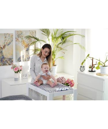 4 Pack Pure Cotton Black and White Baby Changing Pad Covers | Machine Washable | Gender Neutral | Diaper Changing Pad Cover Sheets - Buy Online on GoSupps.com