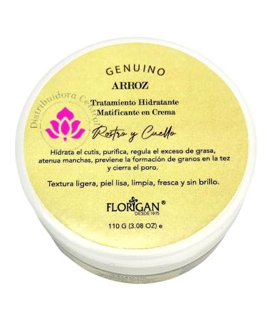 Mattifying Face & Neck Cream Arroz Genuino Florigan 110grs. - Buy Online on GoSupps.com