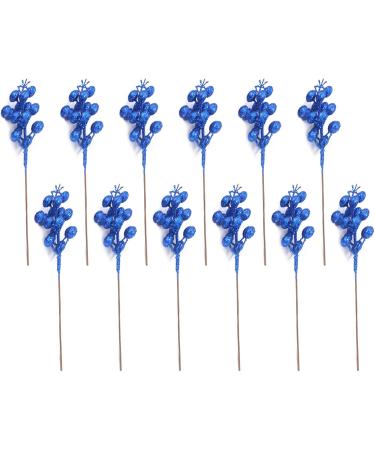 12 Pcs Glitter Berry Picks - Artificial Stems for Christmas Tree & Spring Decor | HNSDSVCD - Buy Online on GoSupps.com