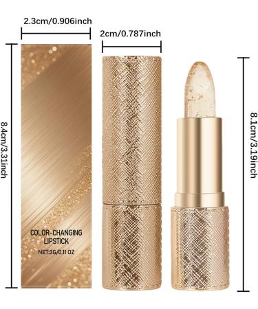  DALE YOU pH and temperature changing color lipstick transfer-proof gel lip balm with natural pink tint oil-based moisturizer and shine for long-lasting hydration (#1 24 g) - Buy Online on GoSupps.com