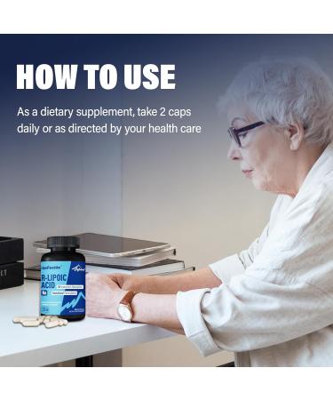 Highland Nutritional Lab R Lipoic Acid (Na) 300mg per Serving 120 Capsules Up to 5X Improved Absorption Excellent Nutritional Supplement for Healthy Metabolism Support and Antioxidants-1 Bottle - Buy Online on GoSupps.com