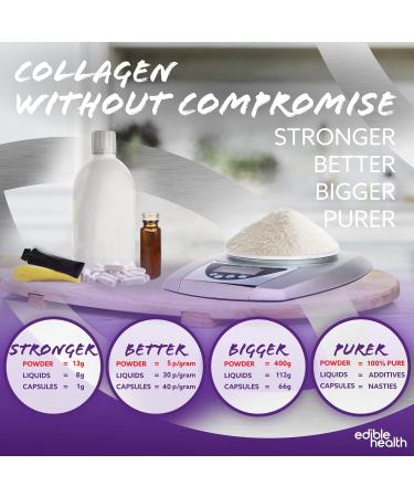 Hydrolysed Bovine Collagen Powder 400g - Types 1 & 3 Protein Peptides - Paleo Keto Kosher Halal - 30-Day Supply - UK & EU Certified - Buy Online on GoSupps.com