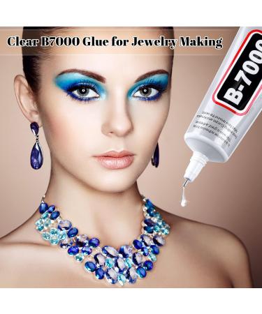 B7000 Clear Glue with Rhinestone Applicator Kit - 4 PCS 15 ML - Super Adhesive for Phone Repair, Jewelry, Nail Crafts - Precision Tip Stylus Pens Included - Buy Online on GoSupps.com
