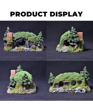 Fazhongfa Hobbit Castle Fish Tank Decoration - Betta Toys & Resin Aquarium Ornaments for Aquascaping - Buy Online on GoSupps.com