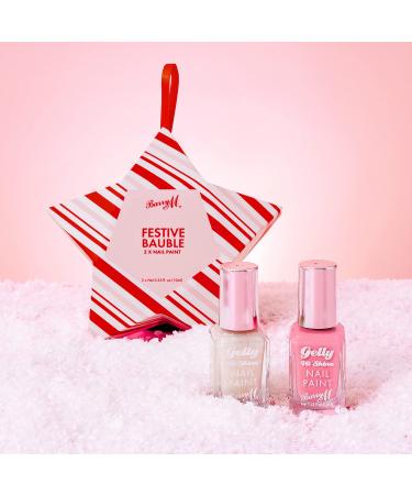 Barry M Festive Nail Paint Bauble Gift | Includes x2 Limited Edition Polish Shades Inside Multi