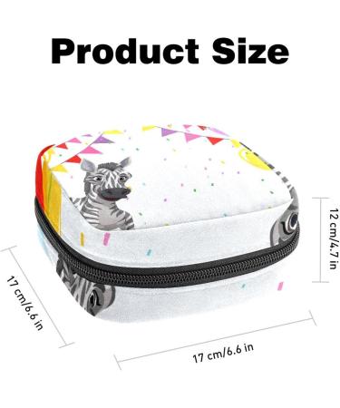 Shop Women's Zebra Storage Pockets - Portable Period Kit & Feminine Product Bag - International Shipping Available - Buy Online on GoSupps.com
