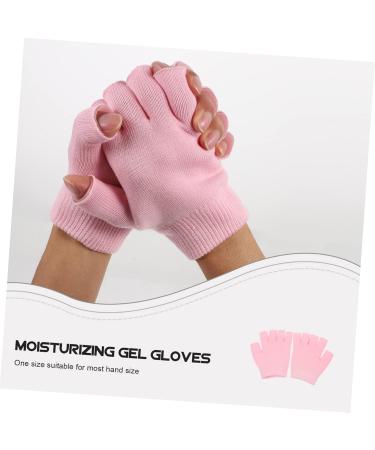 Beavorty 1 Pair Gel Moisturizing Gloves Half Finger Gloves Moisturizing Gloves for Women Knit Mittens Bedtime Spa Gloves Fingerless Knitted Gloves Winter Touch Screen Man Dipping Handguard 15x11cm - Buy Online on GoSupps.com