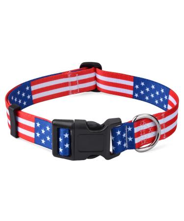 Mihqy dog collar adjustable soft & comfort dog collar Bohemian flowers geometric trunk design for small medium and large dogs (classic US m) m (neck circumference 33-55 cm width 2 cm) Classic US