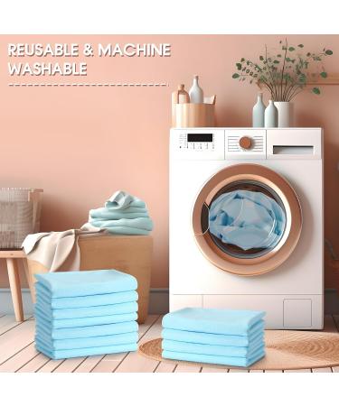 Kigley Reusable Washable Incontinence Bed Inlays | Waterproof Large 70x100 cm | 12 Pack for Adults Kids & Pets - Light Blue - Buy Online on GoSupps.com