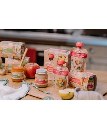 Babybio - Fruit Gourds - Pear of Provence Banana Millet 4x90 g - 6+ Months - ORGANIC - Buy Online on GoSupps.com