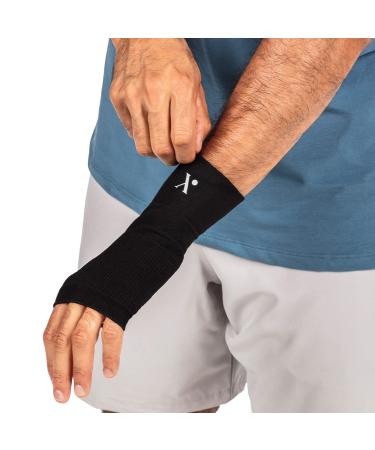 Pain Relieving Wrist Compression Sleeve for Men & Women | Hand and Wrist Support | All Day Relief Against Arthritis Tendonitis and Post Work Out Recovery by NUFABRX