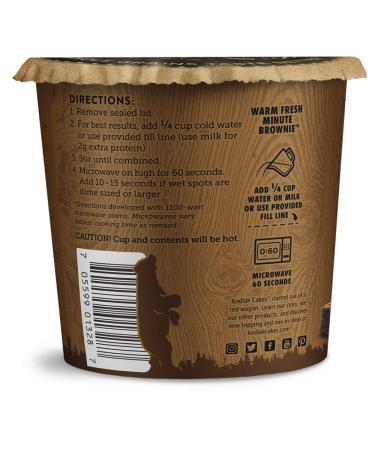 Kodiak Cakes Brownie Power Cup - Chocolate Fudge High Protein Brownie 2.36 oz (Pack of 12) - Buy Online on GoSupps.com