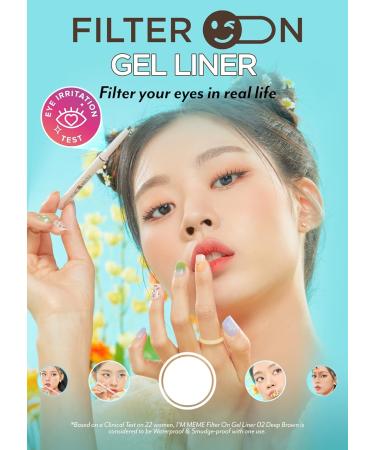 I'M MEME Filter On Gel Liner - Waterproof Liquid Eyeliner in Deep Brown - Buy Online on GoSupps.com