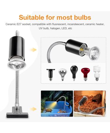 Lunriwis Turtles Heat Lamp | UVB Basking Spot Light Bulb for Reptiles - Ideal for Turtles Lizards Snakes and Amphibians - Buy Online on GoSupps.com
