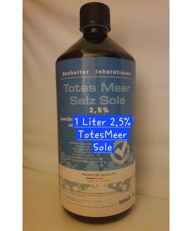 2.5% Dead Sea brine 1ltr Bocholt inhalations