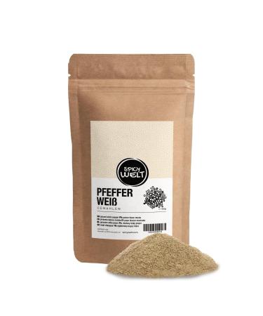 Spicy Welt Poivre Blanc Moulu (100g) Poivre Blanc en Poudre Fine | Id al B chamel Poisson Pur e & Sauce Cr me | Saveur Subtile & Piquant Discret | 100% Naturel Sans Additifs 100 g (Lot de 1)
