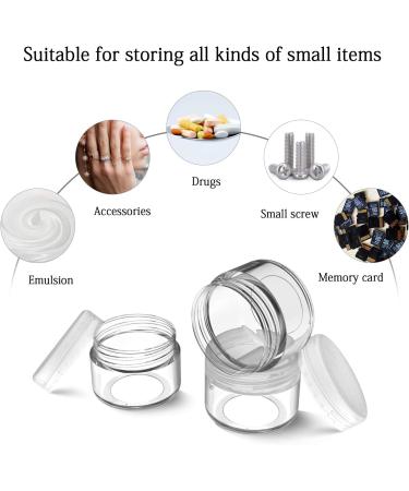 24-Piece Transparent Crucible Set - Empty Cream Can Jars with Screw Cap for Lotions Mini Candles & Cosmetics (20ml) - International Shipping Available - Buy Online on GoSupps.com