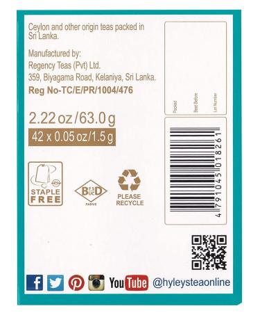Hyleys 14-Day Cleanse Tea Kit - 42 Tea Bags for Detox & Wellness - Buy Online on GoSupps.com