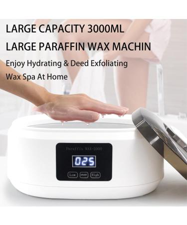 Machine cire de paraffine pour les mains et les pieds machine cire chaude pour les mains de 3000 ml avec 4 cires de bain la paraffine contr le pr cis de la temp rature white - Buy Online on GoSupps.com