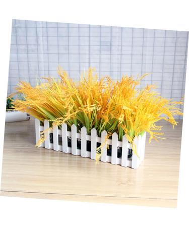MAGICLULU 4pcs 7 Simulated Rice Bouquet of Flowers Artificial Vase Decor Wheat Sheaves for Decorating Natural Dried Flowers Dried Wheat Stalks Greenery Decor Straw Paddy Plastic - Buy Online on GoSupps.com