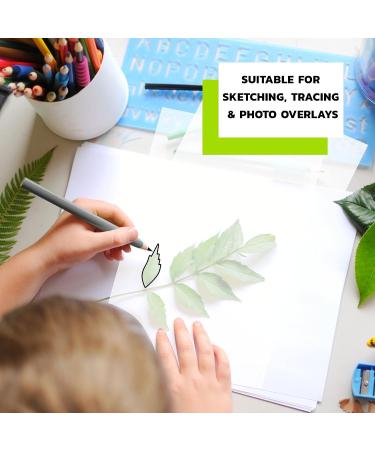 Vellum Paper 8.5 x 11 Translucent Printable - Pack of 50 - Tracing Paper for Drawing 100 GSM Printable Vellum Paper for Invitations - Transparent Paper for Envelopes  Sketching  Wedding Cards White - Buy Online on GoSupps.com