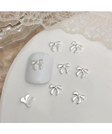 3D Metal Embellishments 20pcs Bowknot Decorations For Individual Styles 03 White K - Buy Online on GoSupps.com