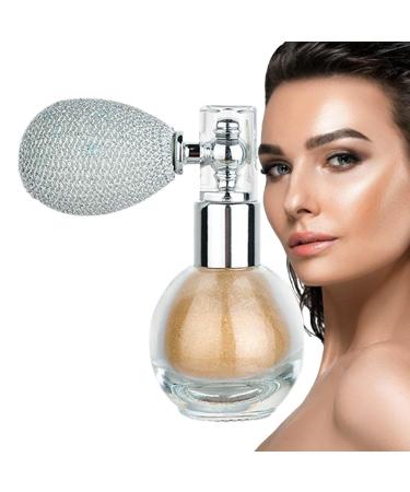 Highlighter Powder Spray Nourishing Shimmer Powder for Face and Body Young Girls Beauty Products for Home Working Gathering Shopping Dating Traveling Pochy 2#