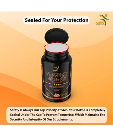 Turmeric Curcumin with Black Pepper 1 500mg | 90 Veggie Capsules | Dietary Supplement with 95% Standardized Curcuminoids & Bioperine for Potency & Absorption | Non-GMO Gluten Free - Buy Online on GoSupps.com