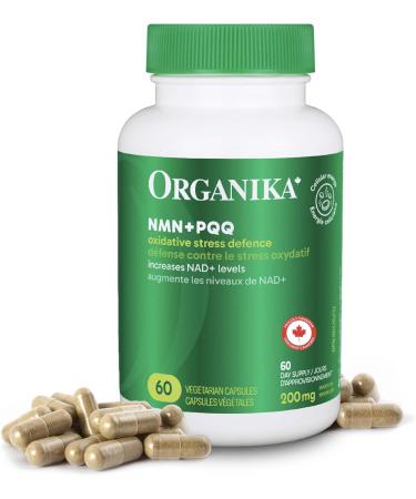 Organika NMN + PQQ- Anti-Aging Support Supplement Cellular Revitalization Energy Metabolism Cognitive Function- 60vcaps
