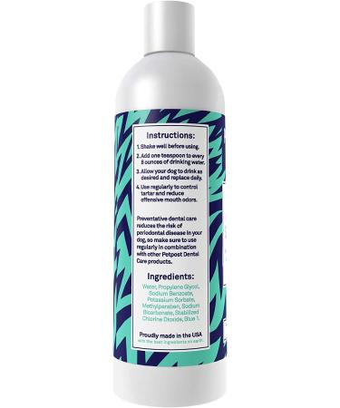 Petpost | Dental Solution for Dogs - Water Additive That Eliminates Bad Breath - Dirt  Gunk  and Tooth Buildup Gone - Natural Tooth Cleaning Solution 16 Fl Oz (Pack of 1) - Buy Online on GoSupps.com
