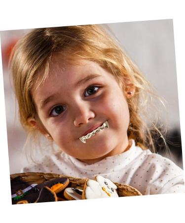 Frcolor Hip-Hop Teeth Grills - Gold Vampire Prosthesis for Adults | Funny Halloween Copper Braces - Buy Online on GoSupps.com