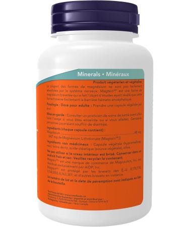 Now Foods Magtein Magnesium L-Threonate 90vcap (Packaging may vary) and Now Vit K-2 100mcg 100vcap - Buy Online on GoSupps.com