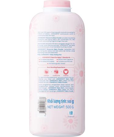 Johnson's Baby Powder Blossoms 500g (17.5oz) - Gentle & Soothing Formula - Buy Online on GoSupps.com