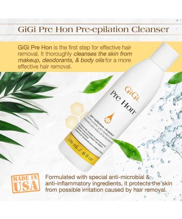 GiGi Pre Hon Pre-Epilation Solution - 8 oz | Hair Waxing Prep - Buy Online on GoSupps.com