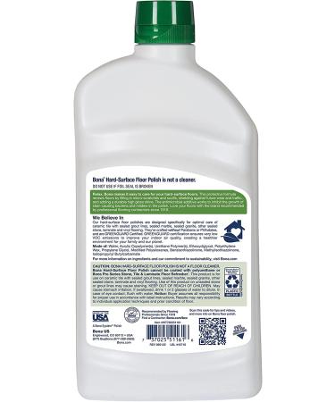 Bona High Gloss Hard-Surface Floor Polish for Stone, Tile, Laminate, Vinyl LVT/LVP - 32 Fl Oz - Buy Online on GoSupps.com