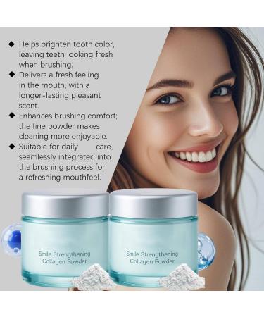 2PC Collag ne En Poudre Blanchissante Dents Collagum Blanchiment Dentaire Collagene Poudre Hydroxyapatite Collagum Teeth Whitening Pour Enlever Les Taches Et Blanchir Les Dents - Buy Online on GoSupps.com