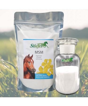 Premium Natural MSM Boots for Horses | 100% Organic 1kg - Supports Gel Metabolism Skin Fur & Hoof Growth - Buy Online on GoSupps.com