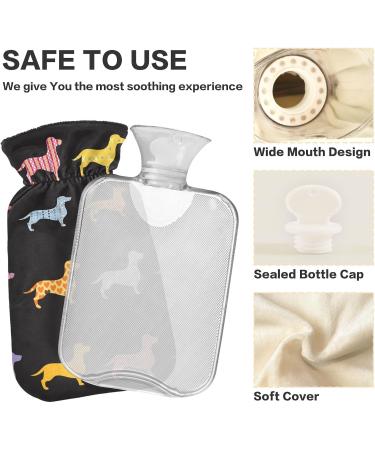 Hot Water Bottle for Dogs | Dachshund Size 1L | Pain Relief & Temperature Control | BPA Free & Safe - Buy Online on GoSupps.com