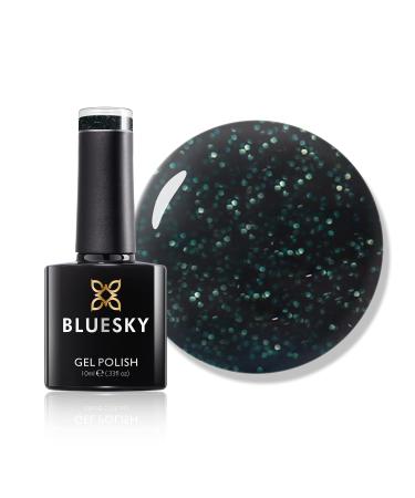 Bluesky Gel Nail Polish Wise Aw19 Green Glitter Long Lasting Chip Resistant 10 ml (Requires Drying Under UV LED Lamp) Fw1921